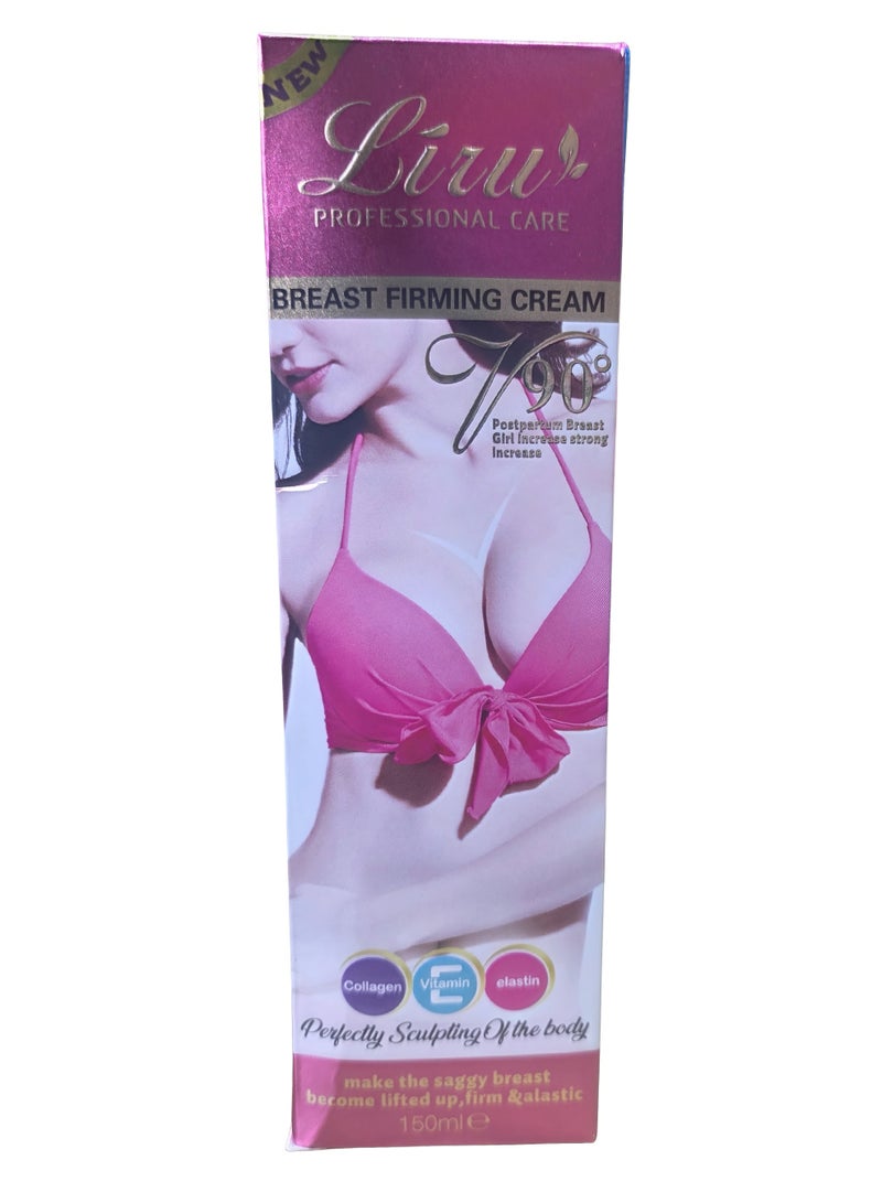 Professional Care Breast Firming Cream with Collagen and Elastin - Sculpting Body Moisturizer for Skin Elasticity and Lift - Postpartum Recovery - 150ml